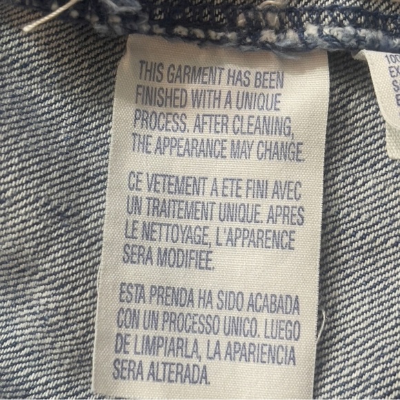Tommy Hilfiger Medium Washed Denim Collared Vest Small - Picture 6 of 12